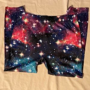 NOBO ~ No Boundaries Stretch Pants Solar System Pattern ~ Size Girls XL (15/17)